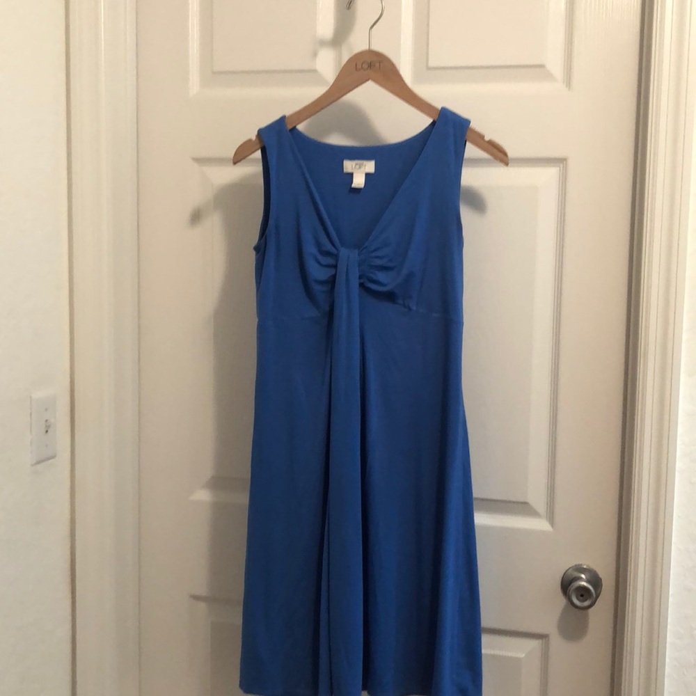 Royal Blue LOFT Summer Cotton Dress